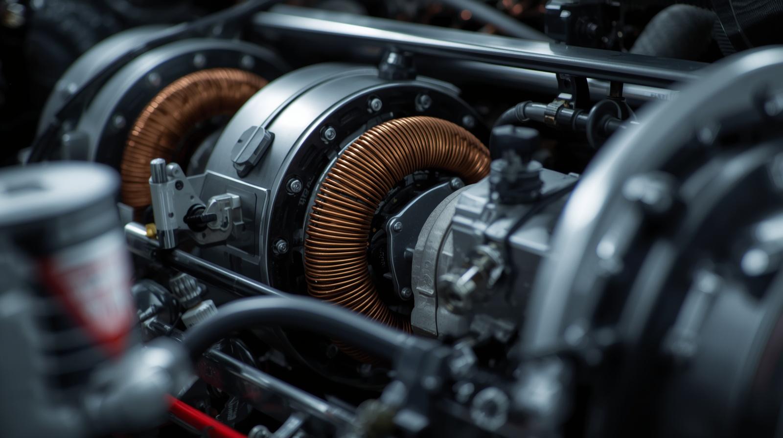 Elektrikli araba motoru sarımı